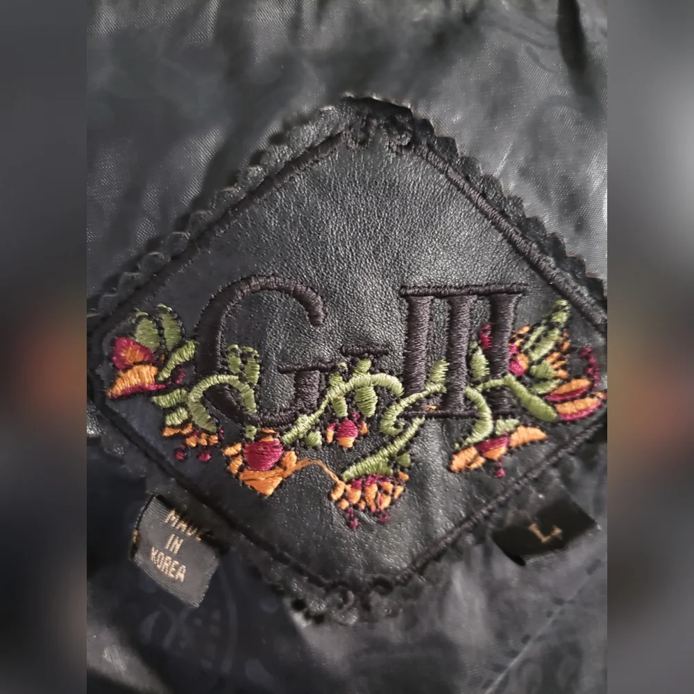 G-III Genuine Leather Jacket with Pockets Collared - Picture 7 of 9